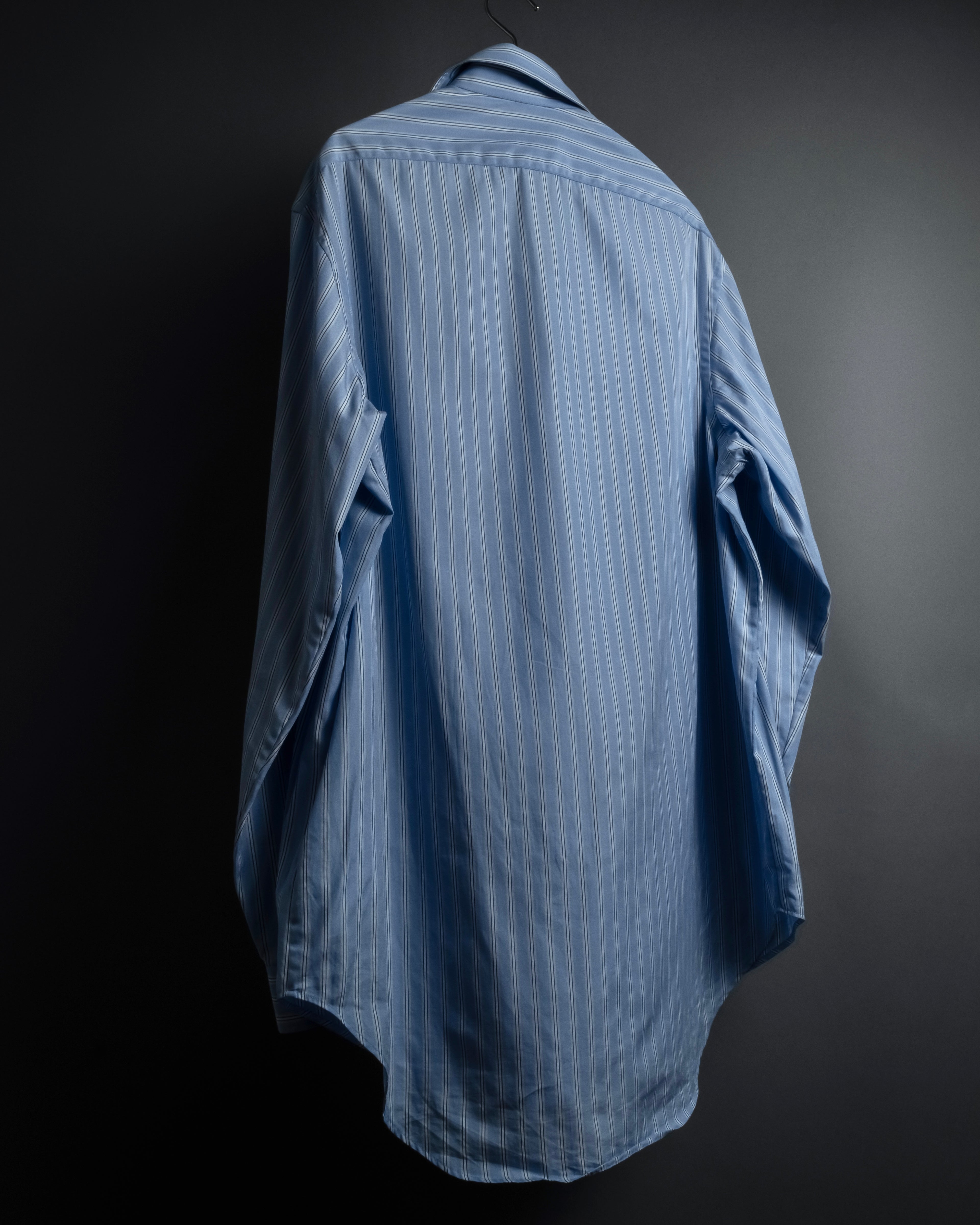 "GUCCI" Michele period brand code embroidered striped shirt