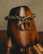 -SPECIAL- “DIOR” 2018-2025 Oversized CD charm chain bracelet