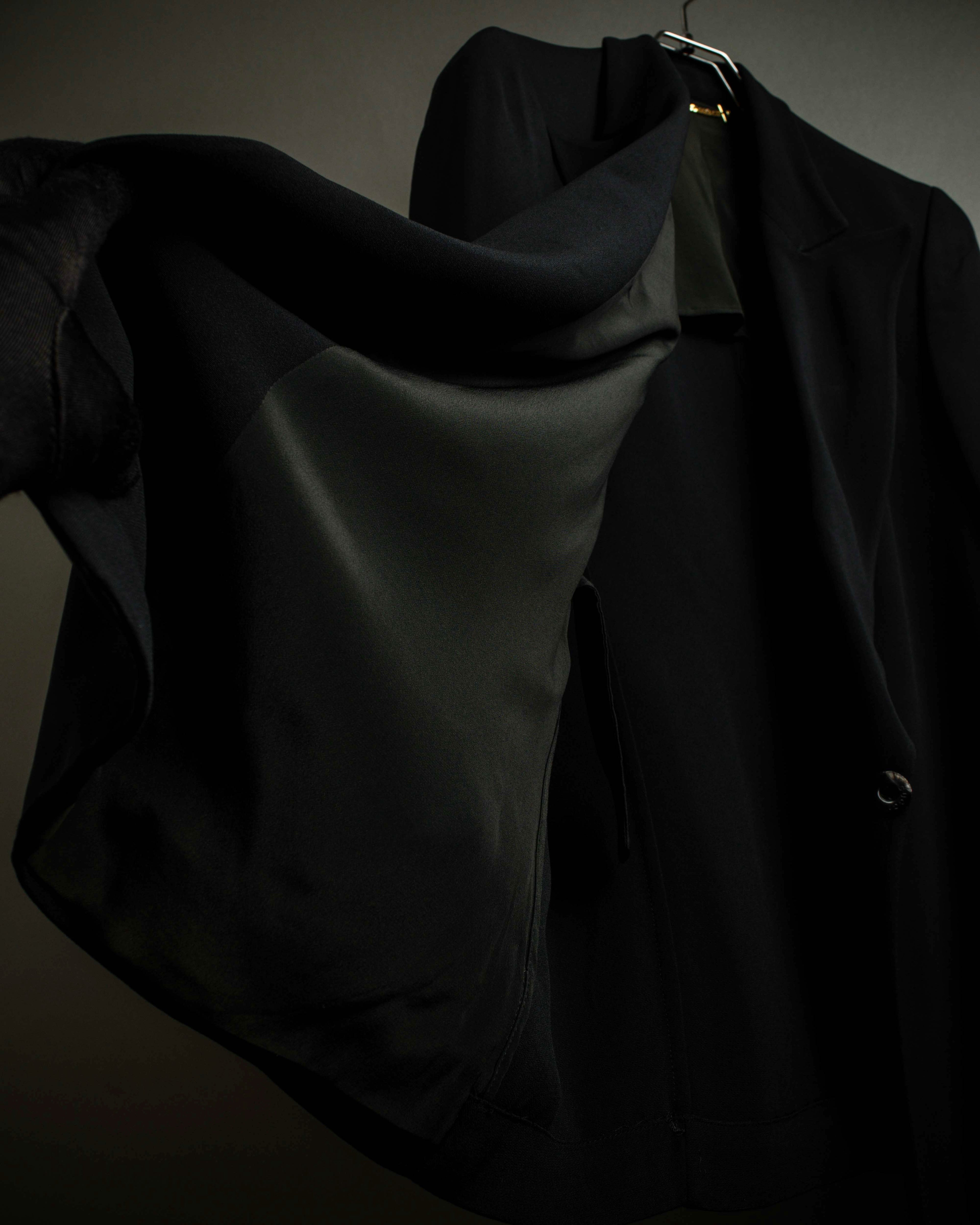 "GUCCI" Three-dimensional lapel design draped tailored jacket