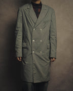 -SPECIAL- "Y's for men" 80's Double breasted houndstooth long jacket
