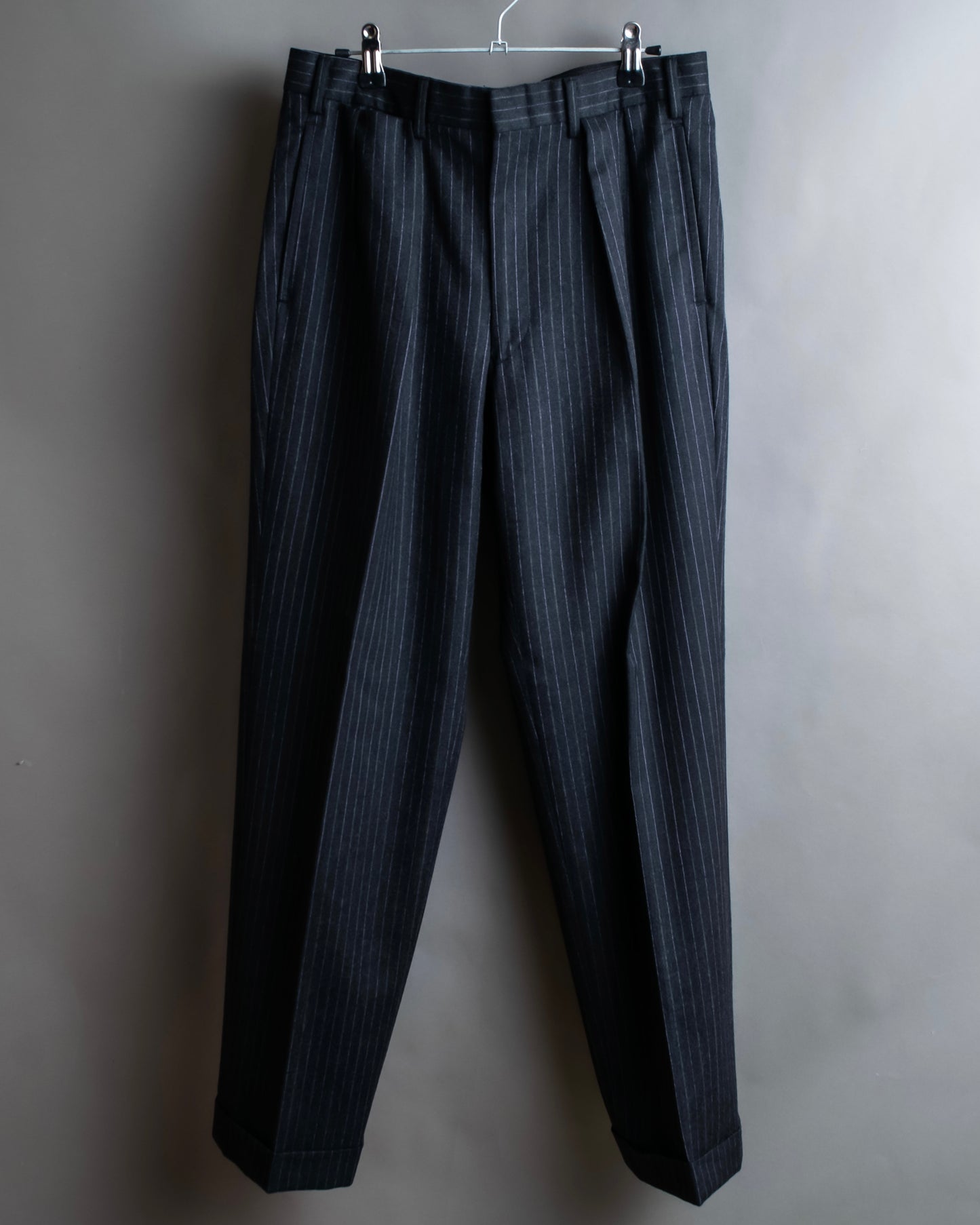 "POLO Ralph Lauren" Notch lapel tailored jacket & two-pleat slacks striped set up