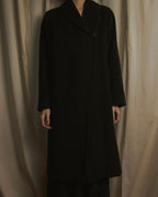 Abrigo largo con diseño de cuello de actriz de los años 90-00 de "Max Mara"