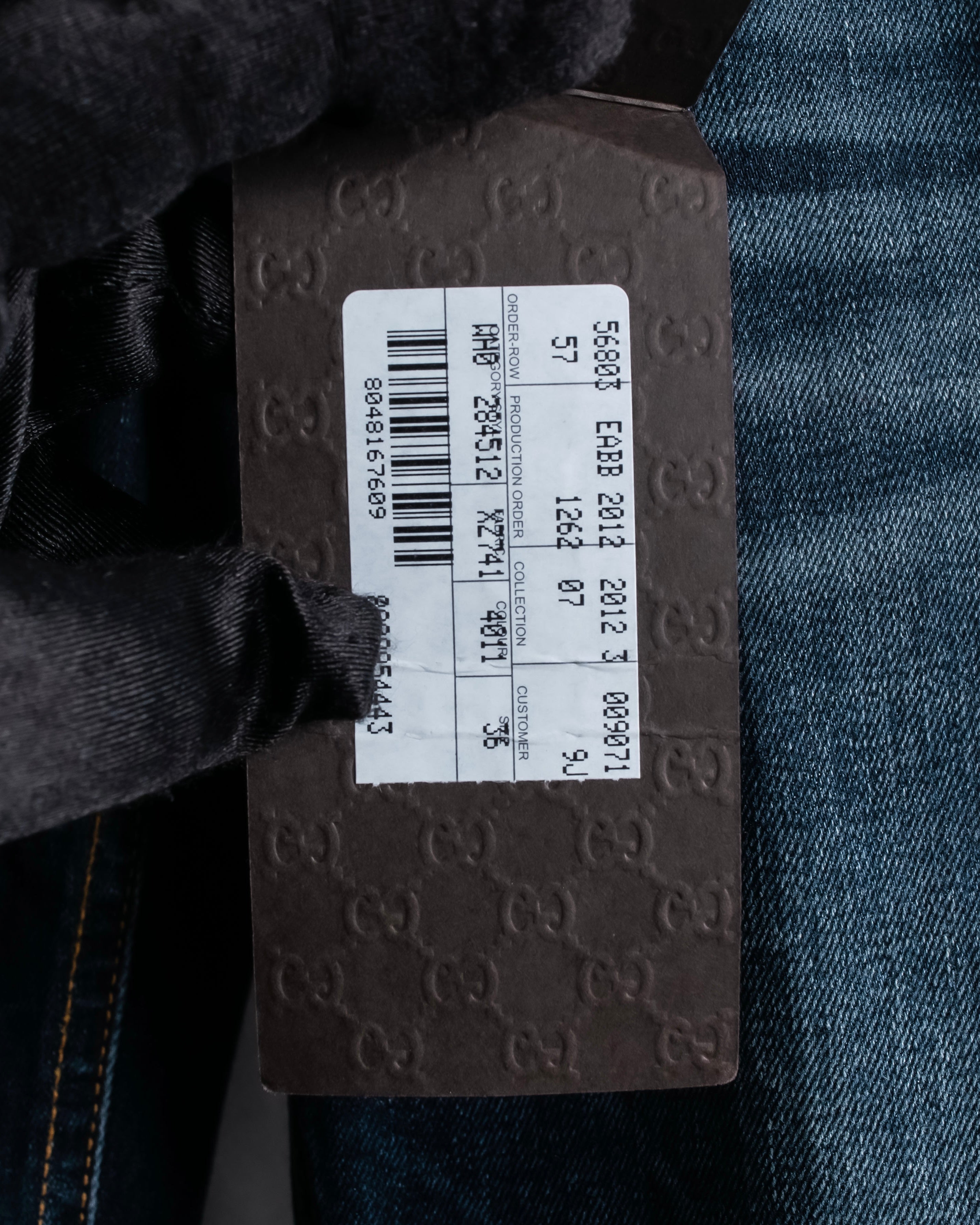 Pantalones de mezclilla con lavado de libélula de GUCCI