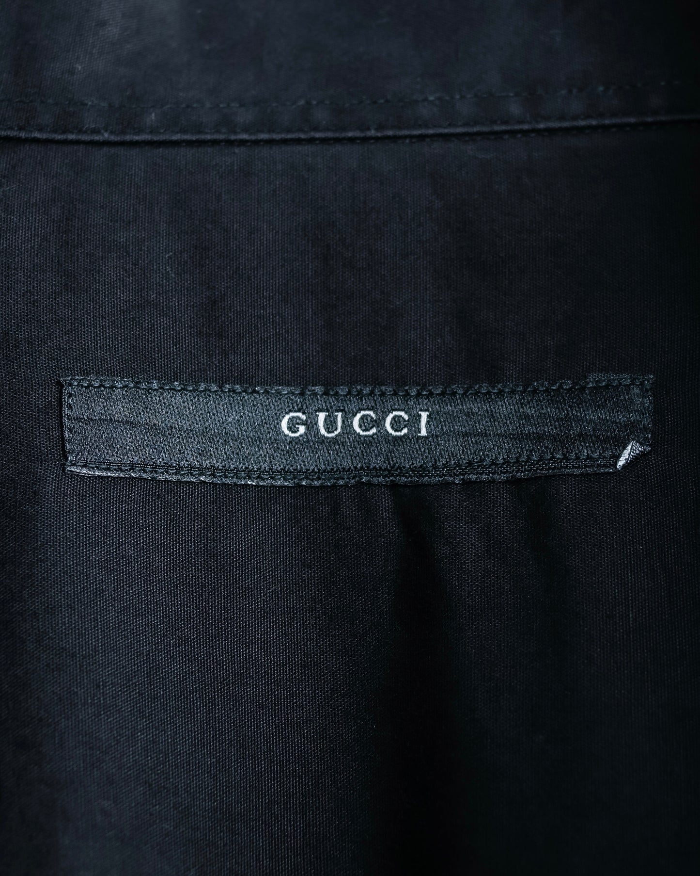 "GUCCI" Horizontal collar oversized shirt