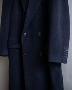 "Polo University Club by Ralph Lauren" Peaked dorapelle double-breasted wool chester coat