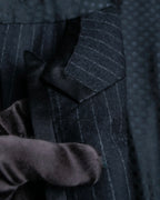 "DOLCE & GABBANA" Pattern switching peak lapel gilet