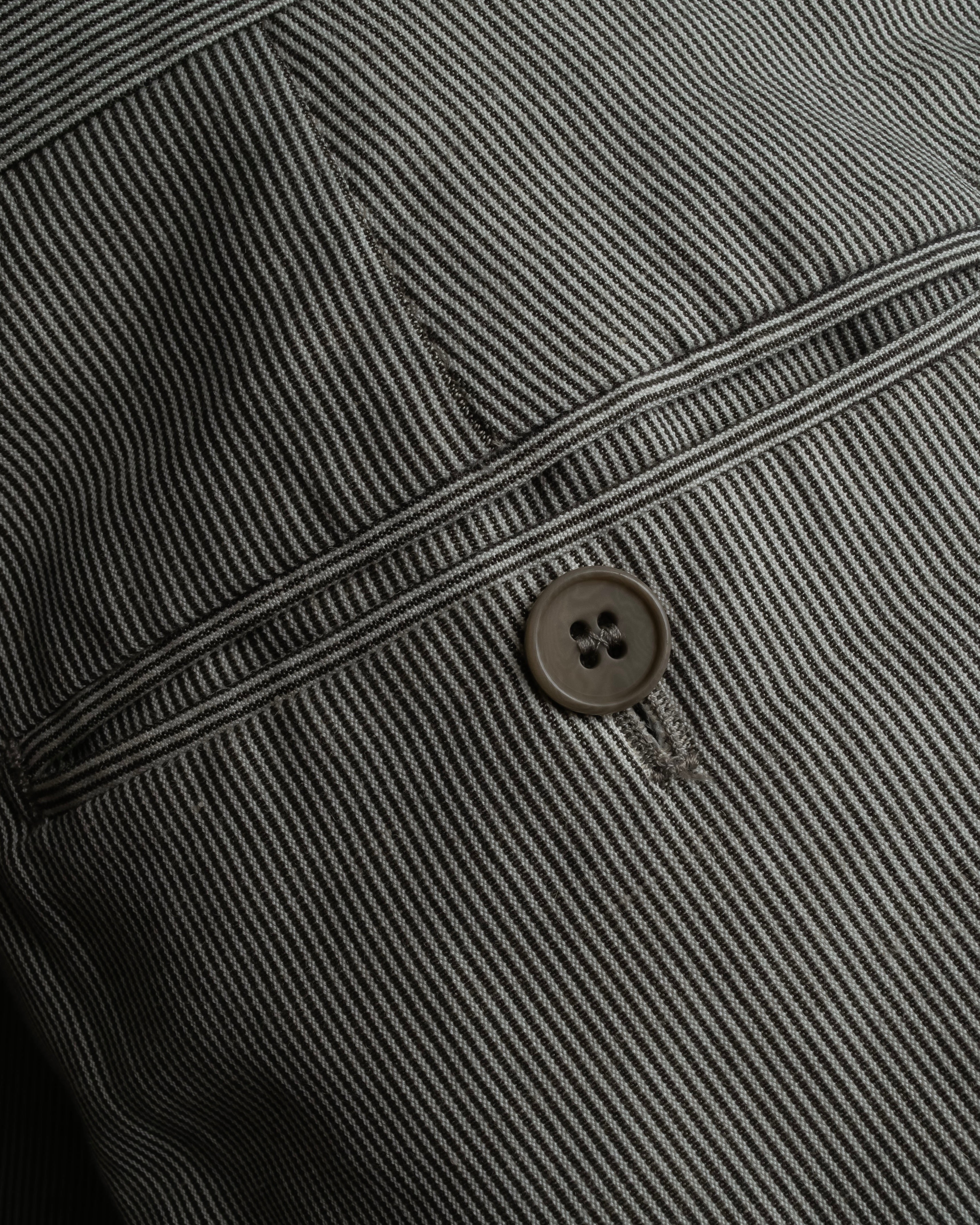 "HERMES" Cotton linen wide tapered slacks