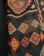 "Salvatore Ferragamo" 2010's Geometric tribal print silk scarf