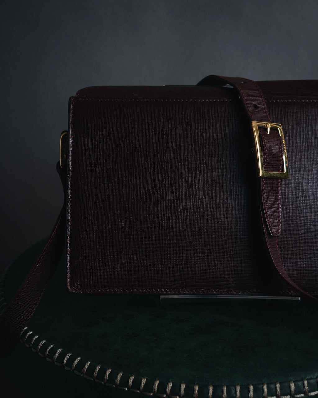 "GUCCI" 90’s Double-pocket turn-lock shoulder bag