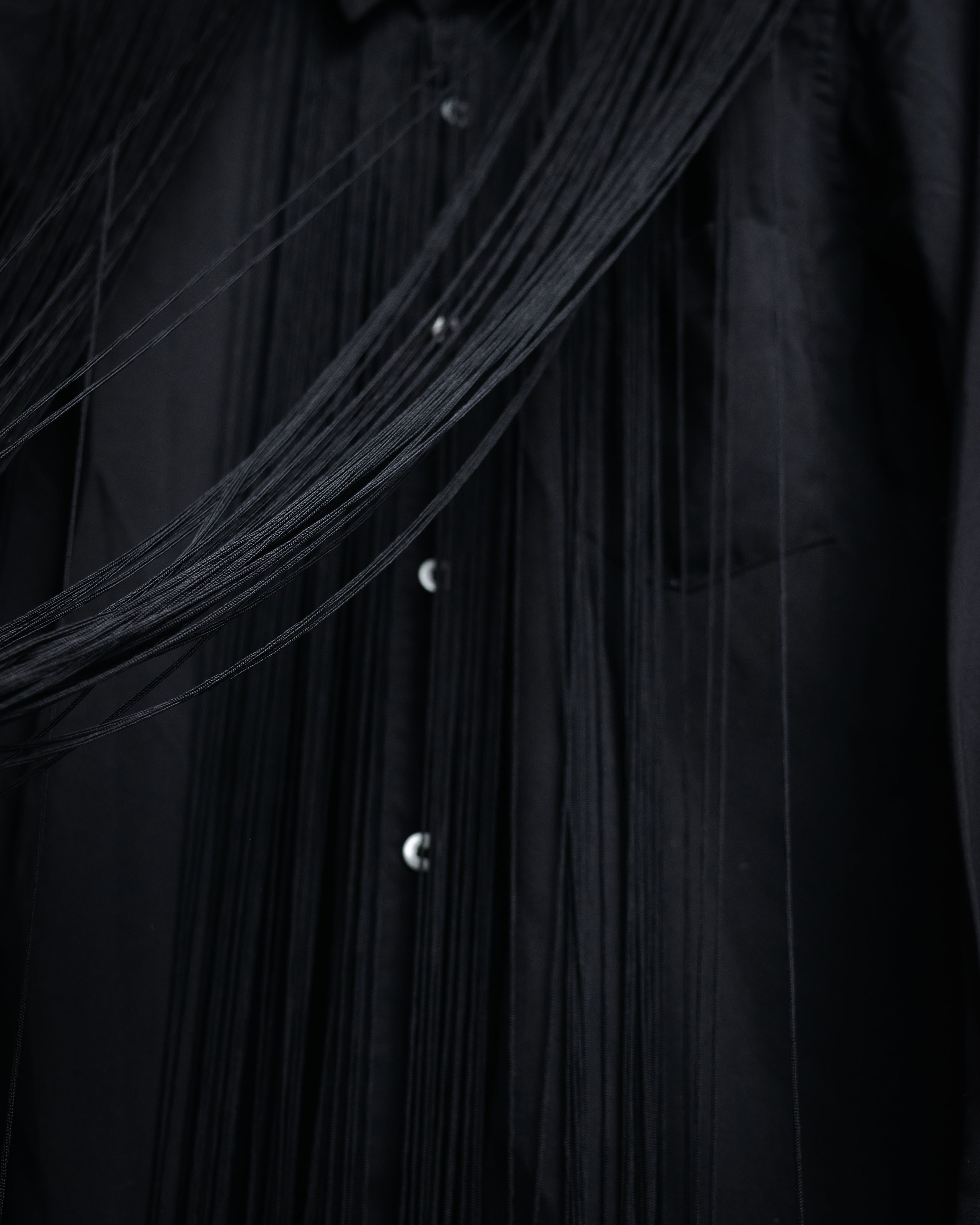 “COMME des GARCONS” 2022SS  Fringed dress shirt