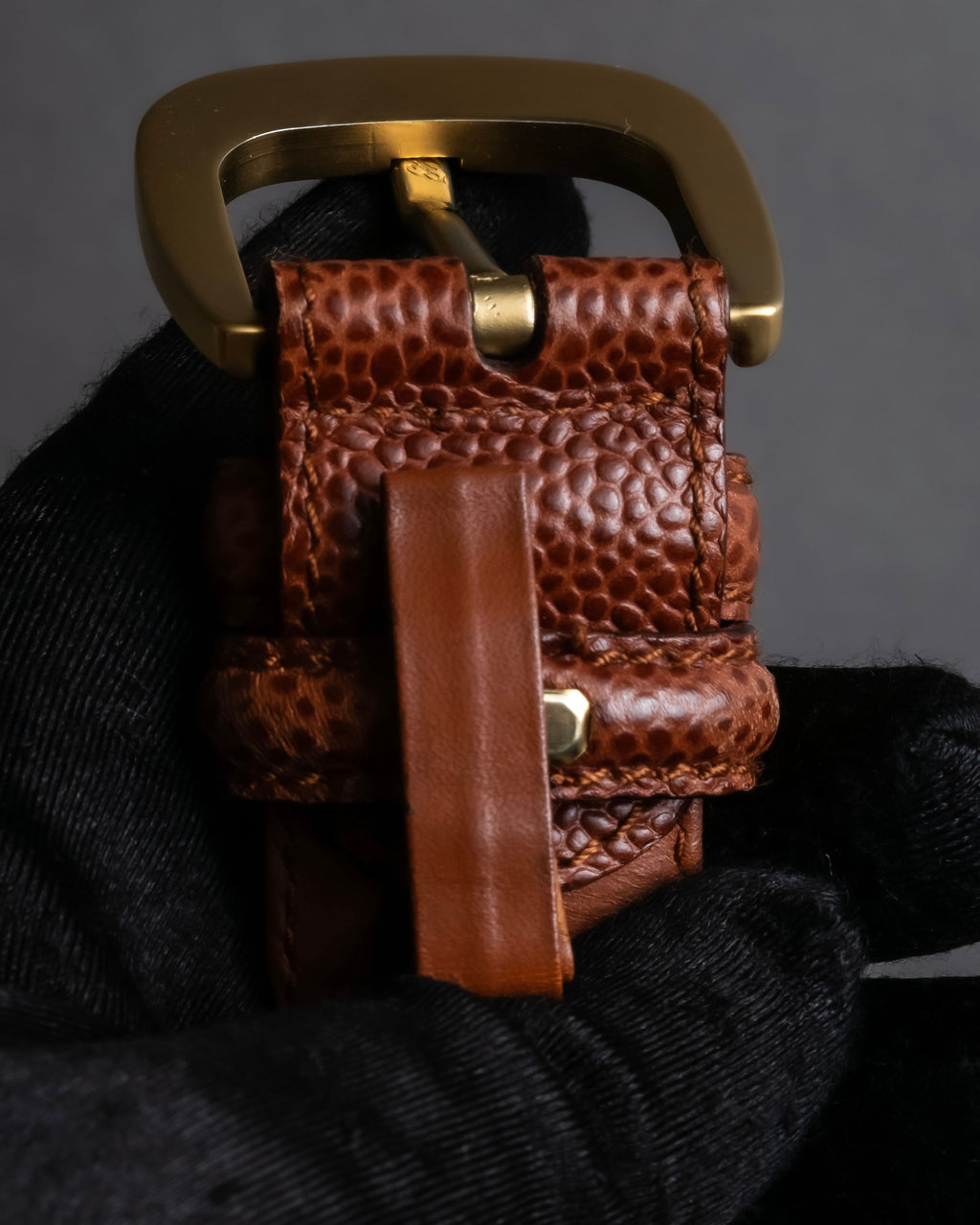 "Salvatore Ferragamo" Gancini motif chain design leather belt