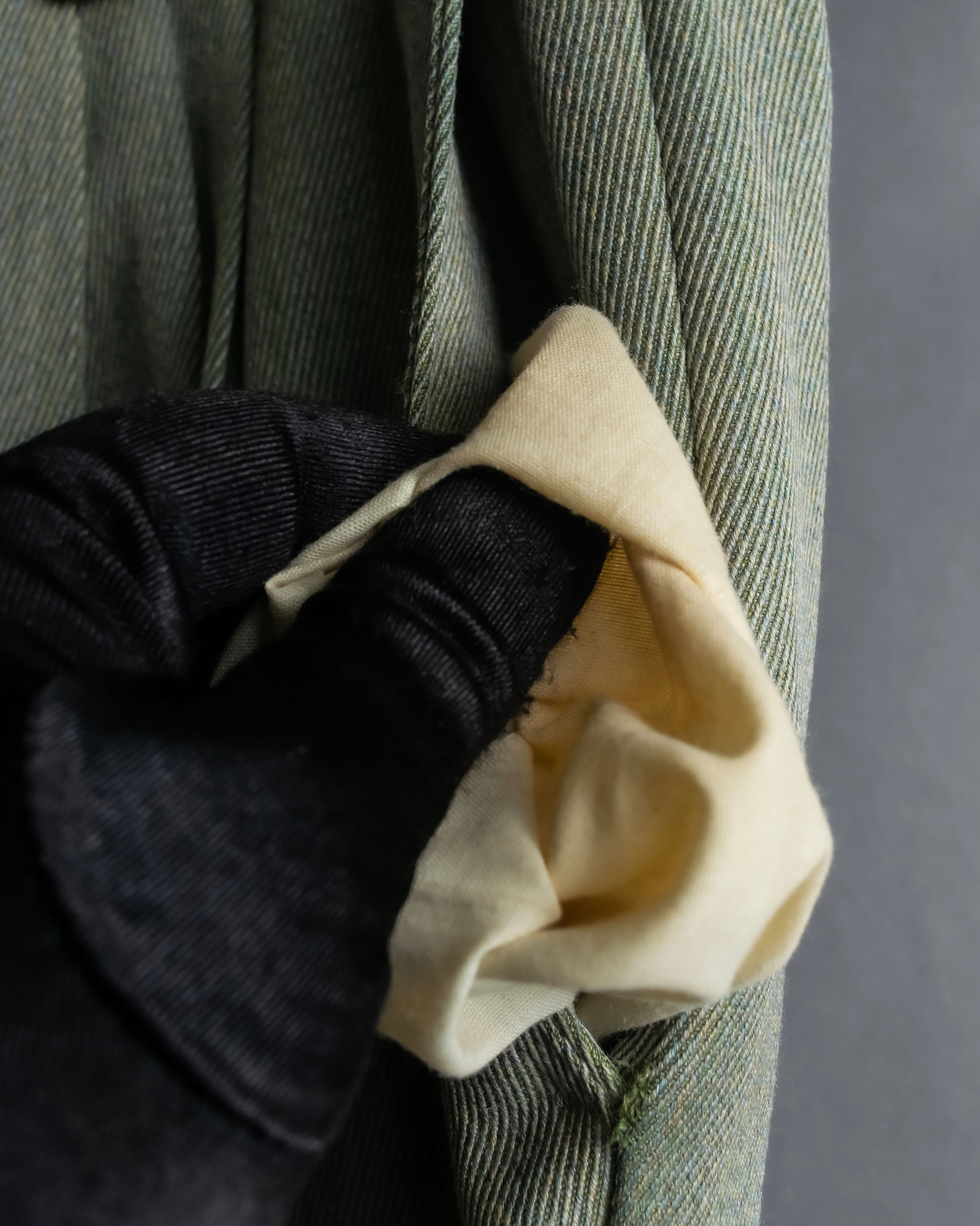 Vintage khaki green wide slacks