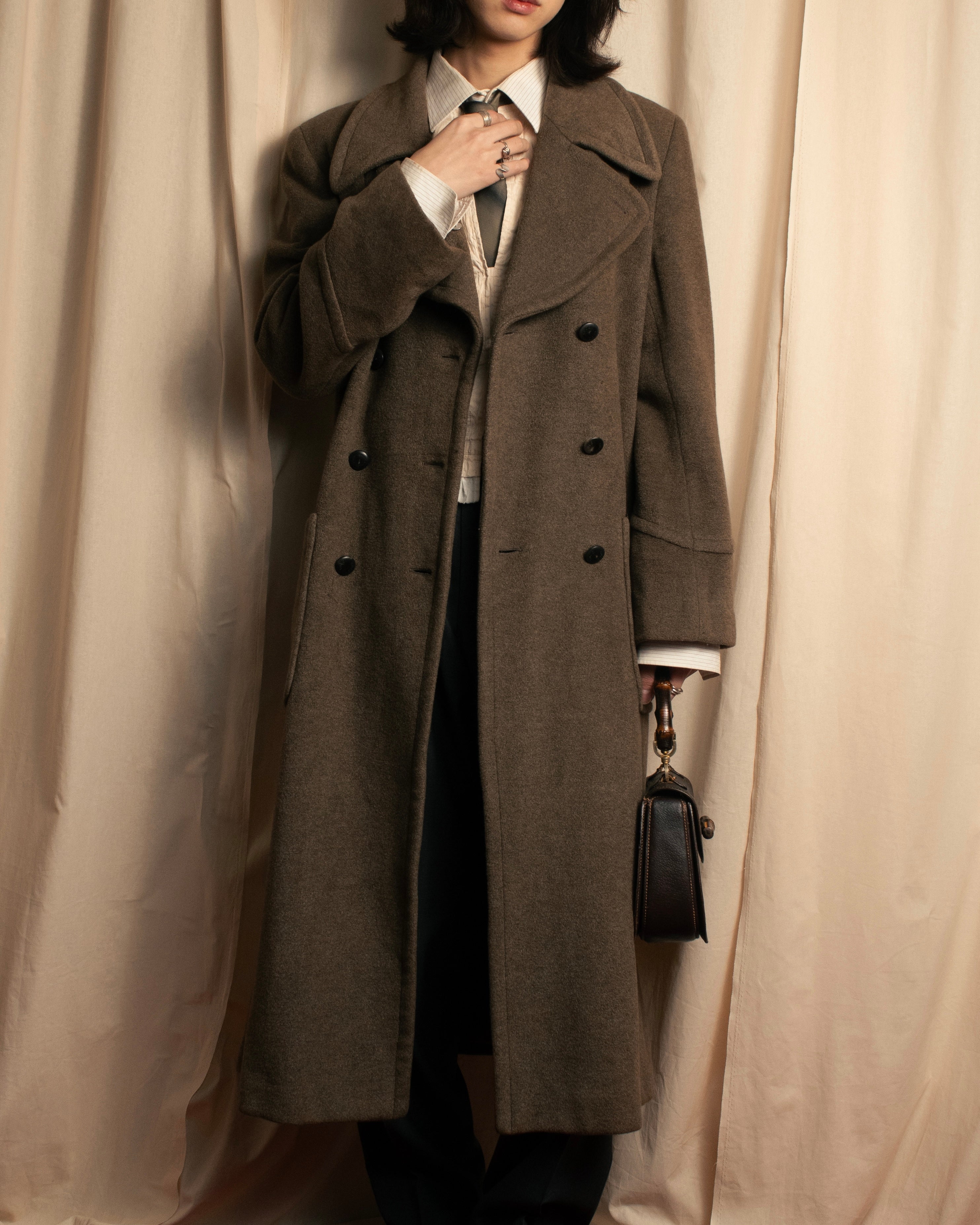 -SPECIAL- “GUCCI × ZAMASPORT” 1989–1994 Double Breasted Long Coat