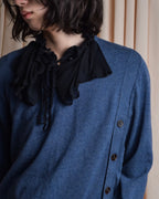 "MAISON MARGIELA" 17SS Asymmetric button line knit