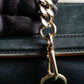 "Chloe" Leather & canvas combination design chain crossbody bag