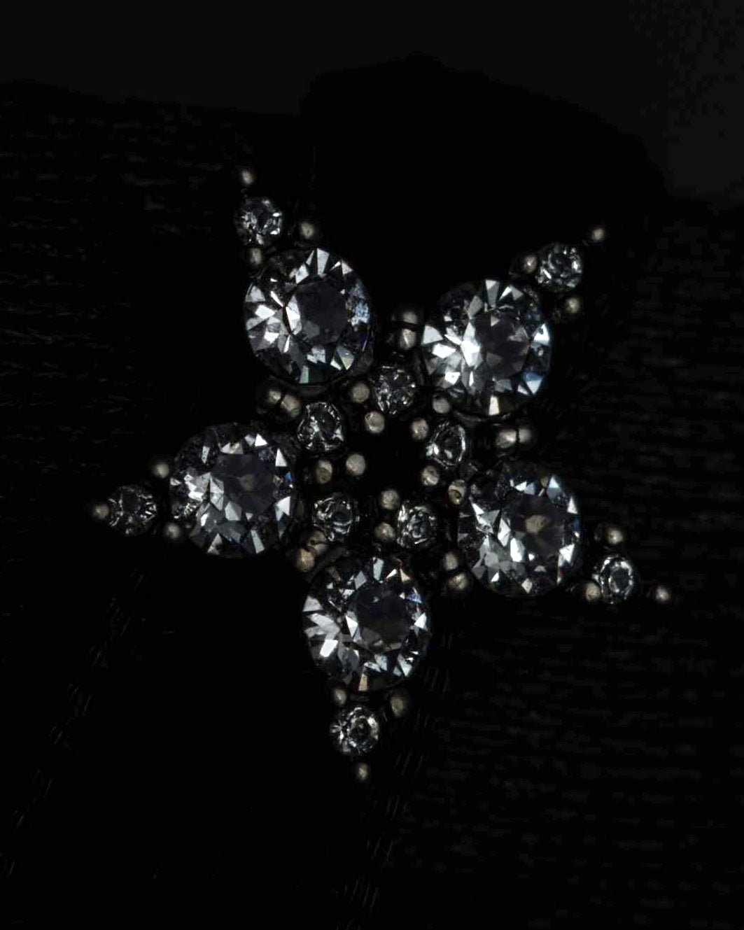 "DIOR" Velvet ribbon design star motif choker