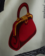 "Christian Dior" Parisian accessory motif silk scarf