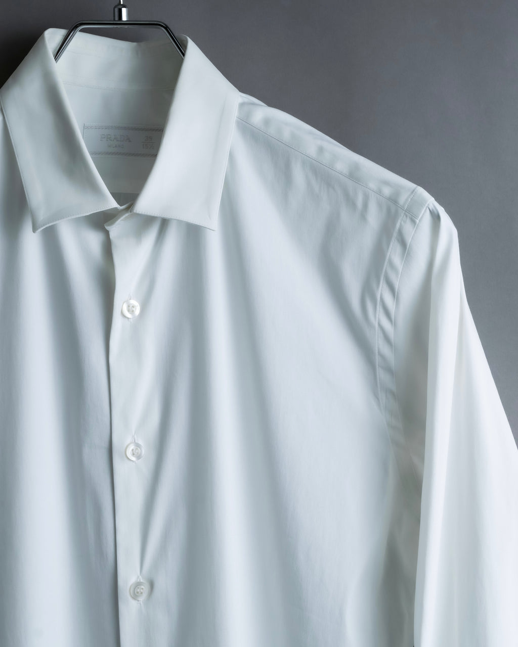 “PRADA” Short pointed collar dress shirt