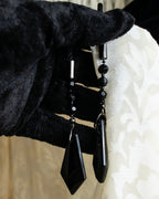 "Christian Dior" Jacquard balloon sleeve dress pullover