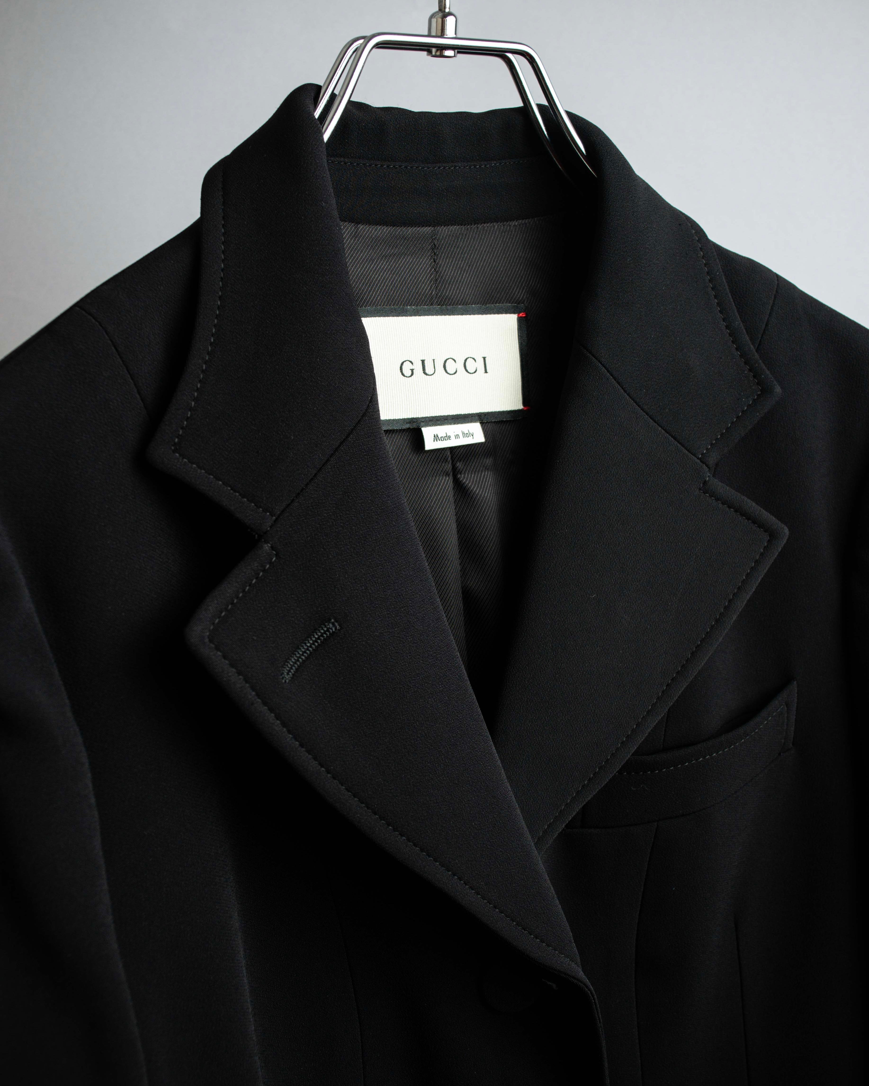 "GUCCI" Michele period stand collar modified design tailored jacket