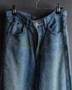 "JEAN PAUL GAULTIER JEANS" Beautiful fade button fly straight denim