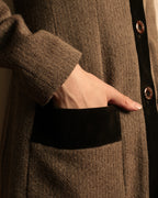 "FENDI" Velvet switching design herringbone set up