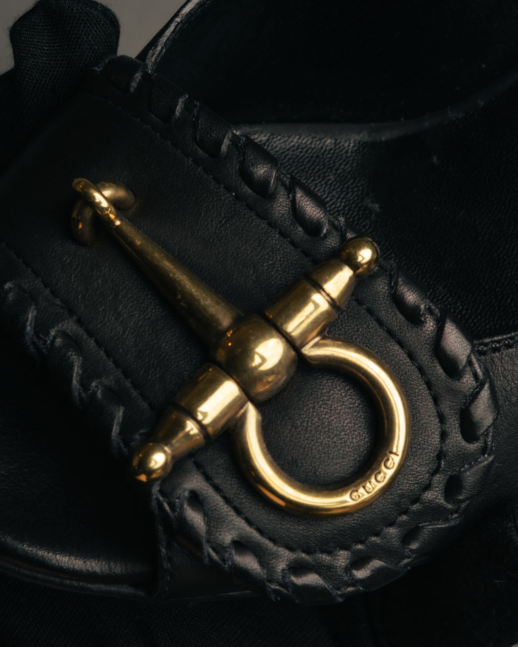 “GUCCI” 90’s-00’s Horsebit open toe pumps