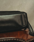 “PRADA” 90’s-00’s Nylon and leather flap messenger bag