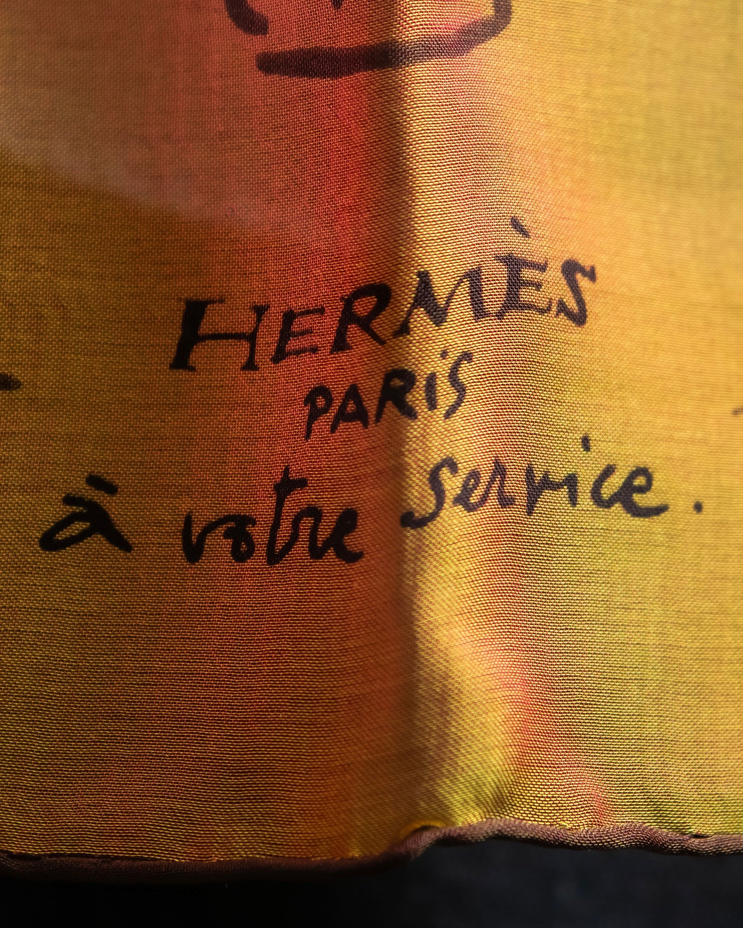 "HERMES" Exotic motif carre scarf