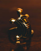 "CELINE" 80's-90's Sculptural turtle motif ring