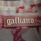 "John Galliano" 100% silk tropical floral regular collar shirt