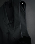 “PRADA” 2012SS poplin minimalist tailored gilet