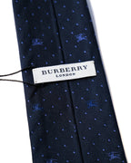 BURBERRY/ Horse Logo and Dot Designed Tie Navy