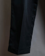 "SISLEY" Waistline switching design wide tapered slacks