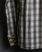 "GUCCI" Floral and checkered western shirt