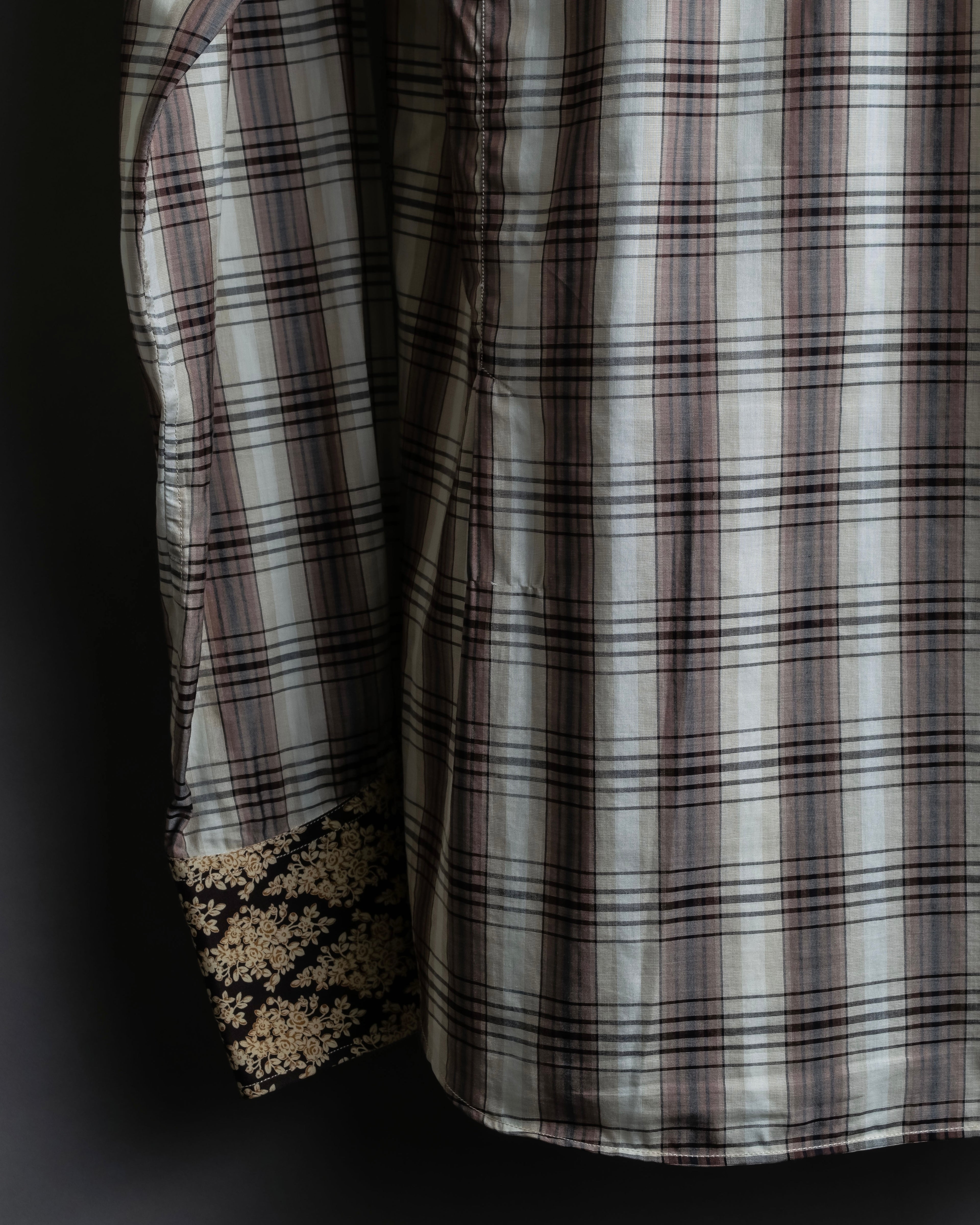 "GUCCI" Floral and checkered western shirt