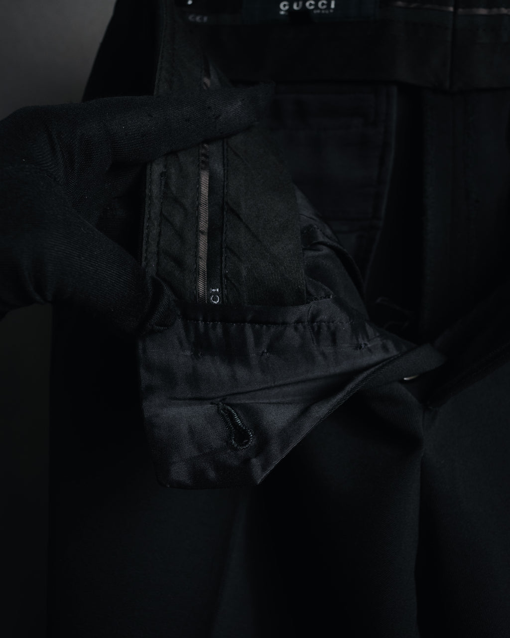 "GUCCI" 00’s stretch wool tailored slacks