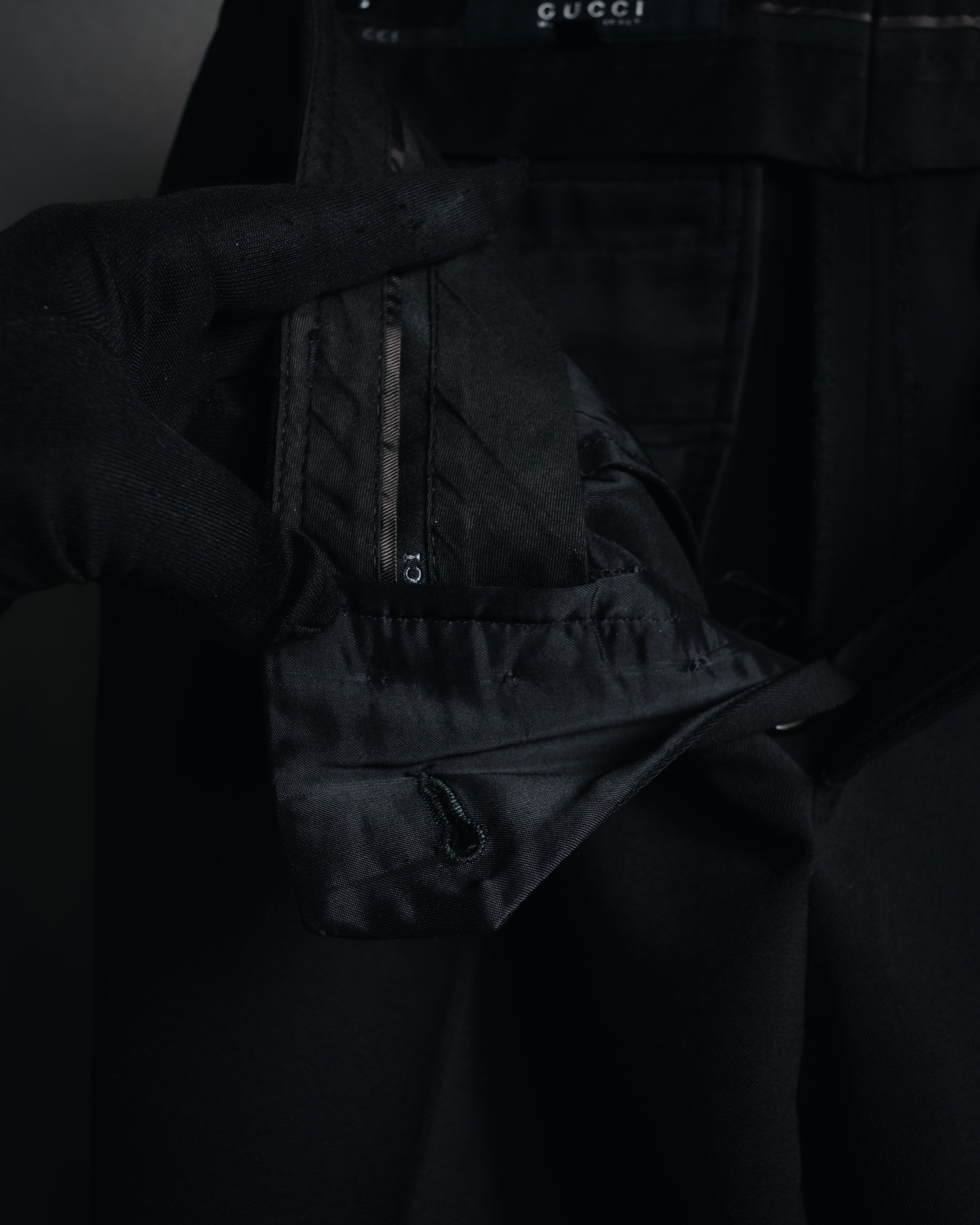 "GUCCI" 00’s stretch wool tailored slacks
