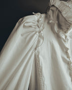 -SPECIAL- “YVES SAINT LAURENT” 70’s-90’s Ruffled high-neck blouse