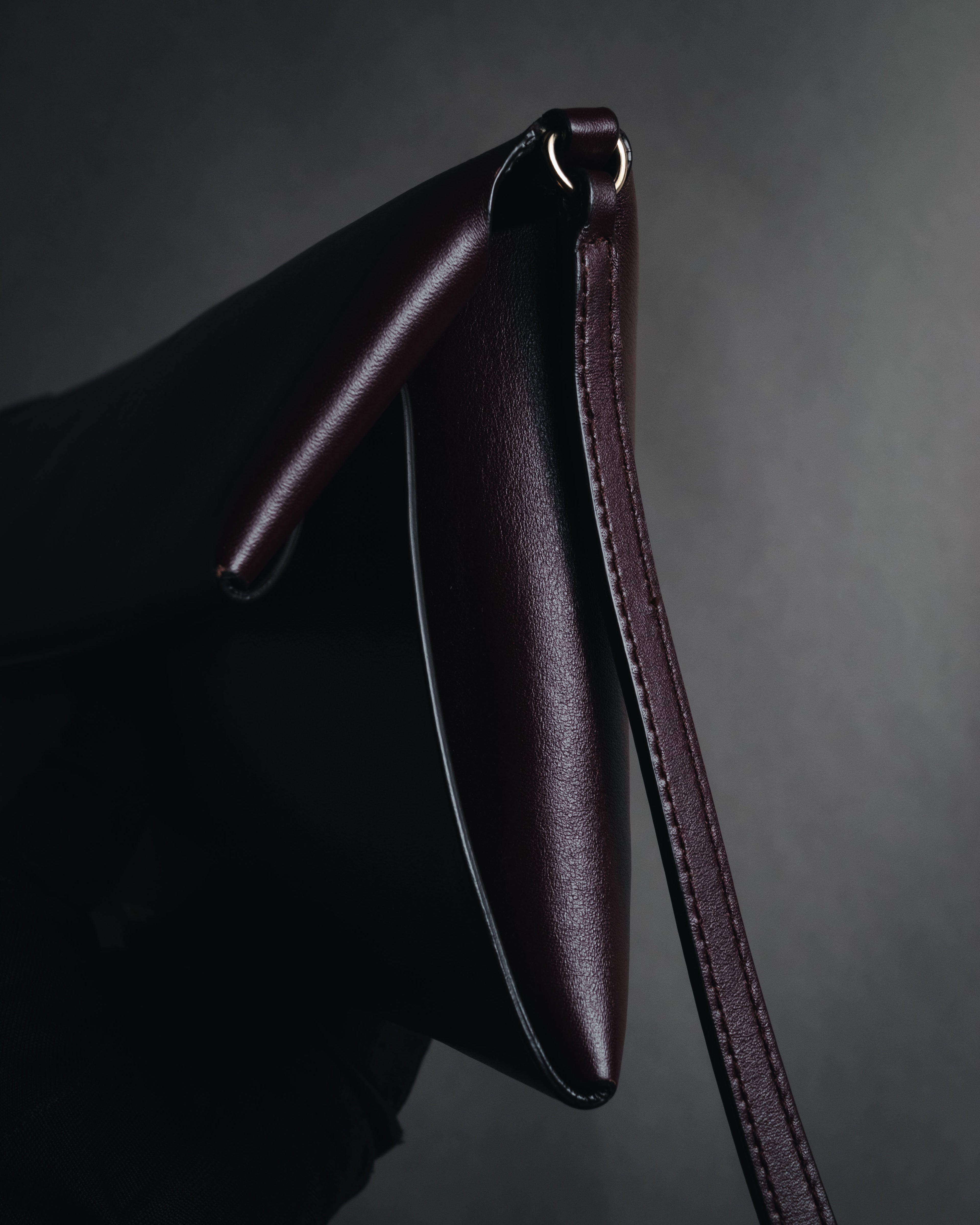 "JIL SANDER" 2018- Minimal Folded leather pochette bag