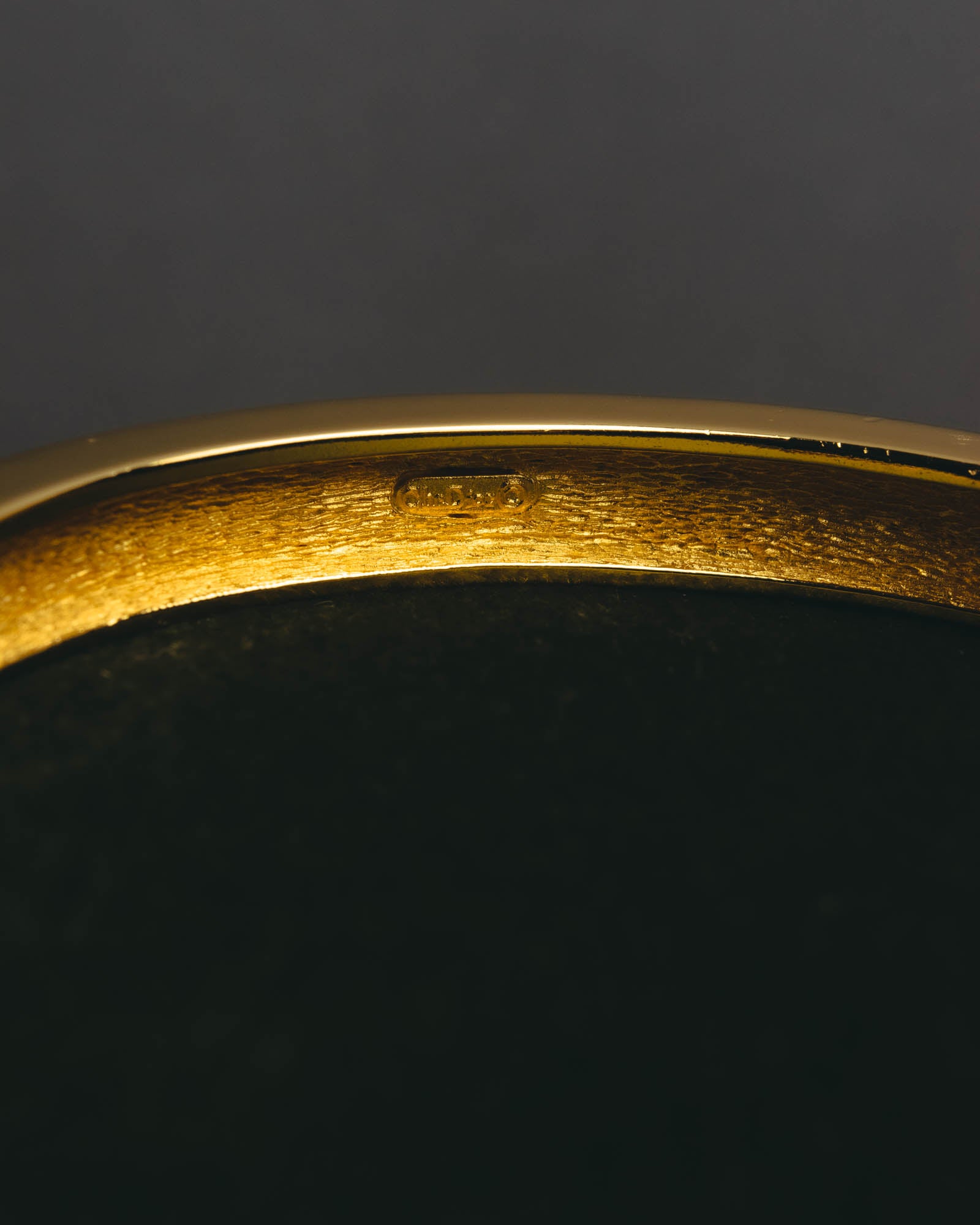 “Christian Dior” 80’s-90’s CD monogram gold tone bangle