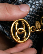 "1993's CHANEL" Coco mark motif gold bracelet