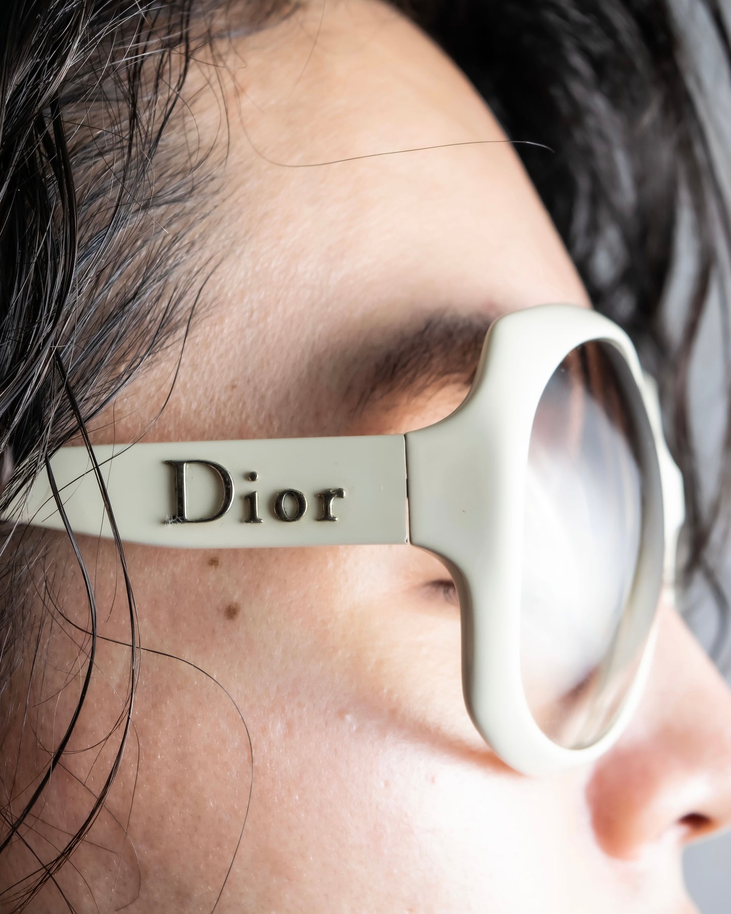 "DIOR" Butterfly frame ivory color sunglasses