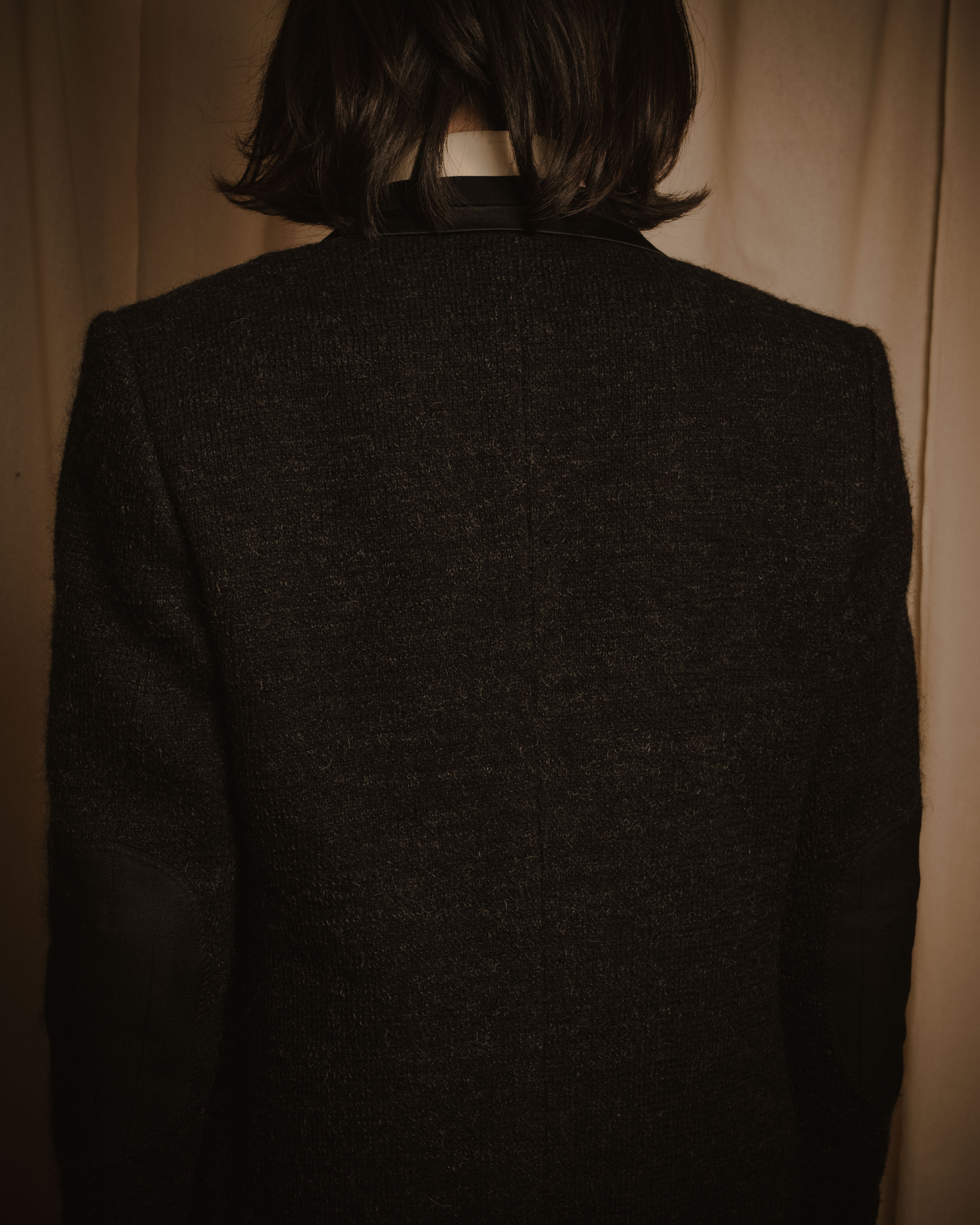 –SPECIAL– "JUNYA WATANABE COMME des GARÇONS MAN" 2015AW mohair blend satin shawl lapels jacket