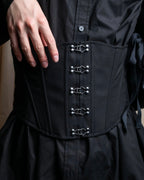 "KIMHĒKIM" Bondage corset belt design shirt dress