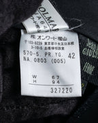 "JEAN PAUL GAULTIER FEMME"
 High-waisted straight draping slacks