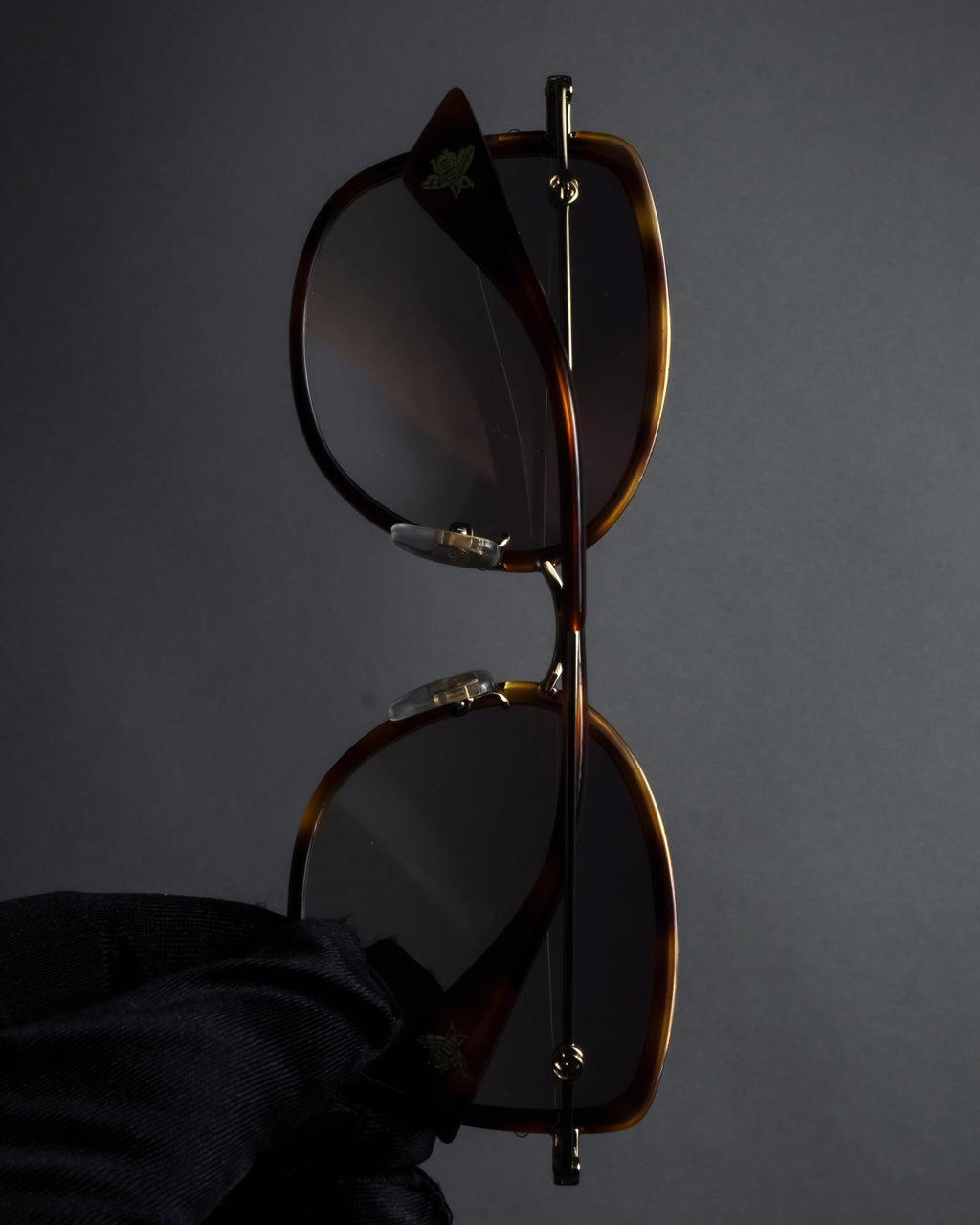 "GUCCI" Square butterfly over-frame sunglasses
