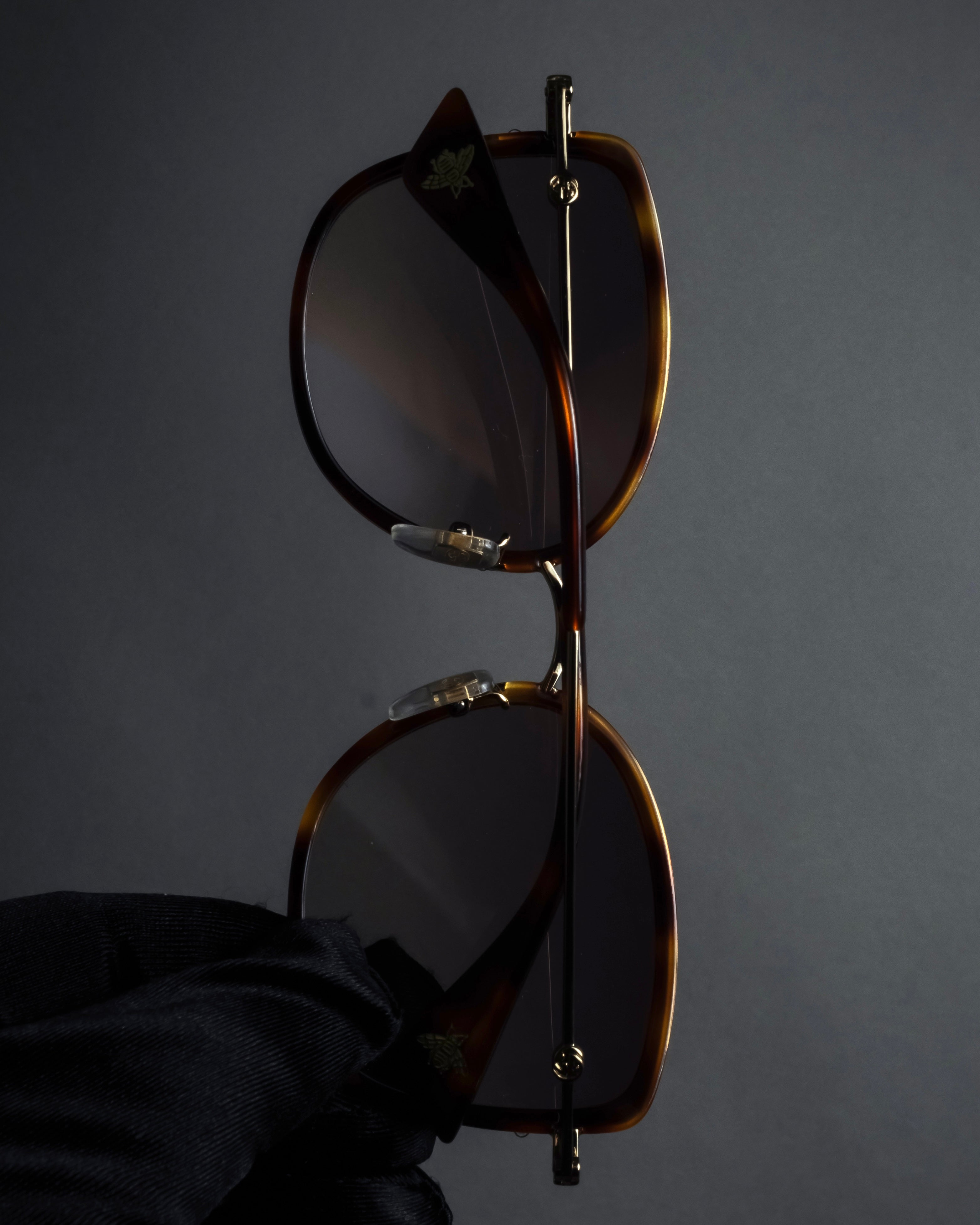 "GUCCI" Square butterfly over-frame sunglasses