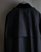 "GUCCI" 70's velvet collar design long coat