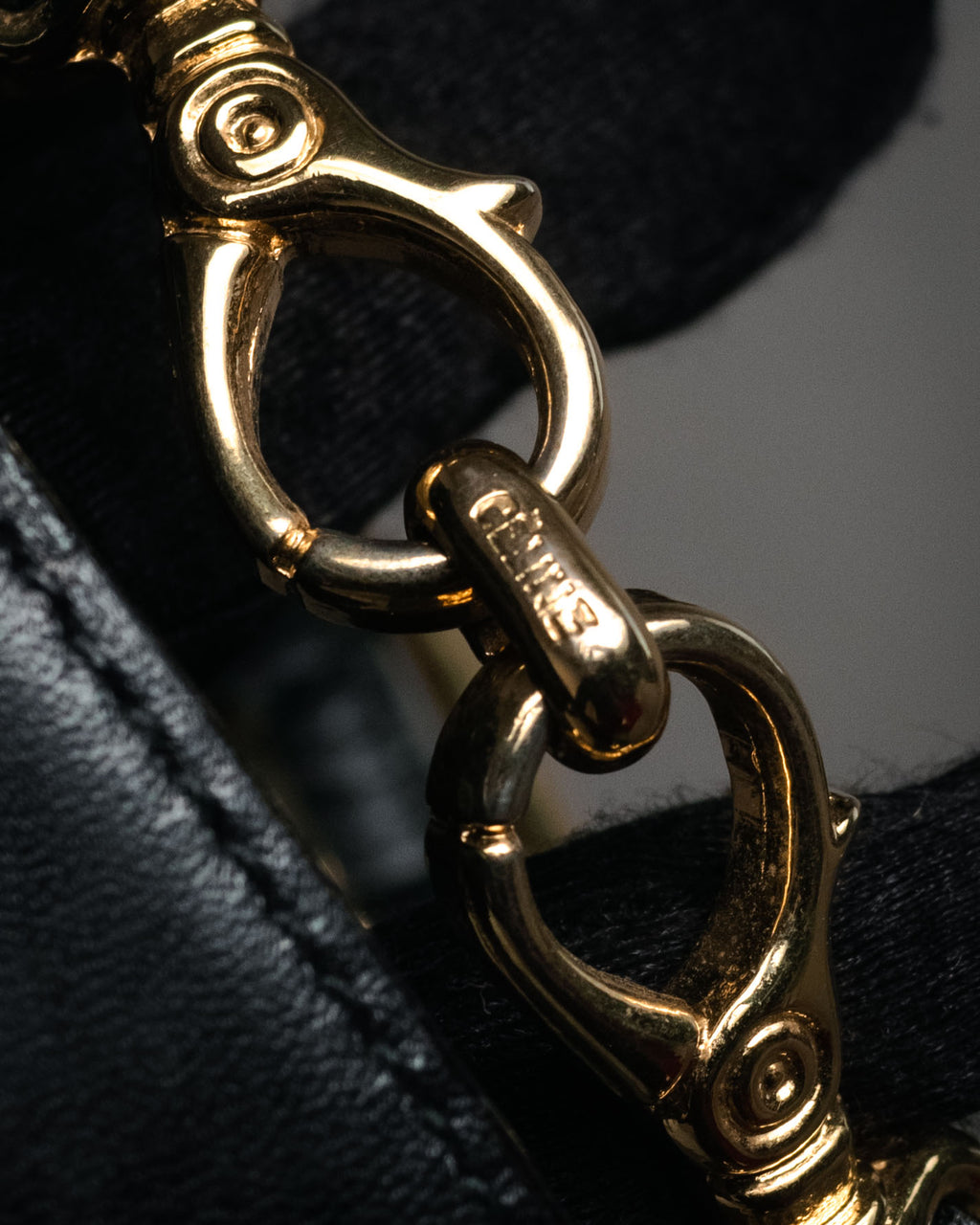 “CELINE” 80’s–90’s Equestrian hardware leather belt